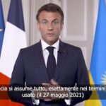 Ruanda, videomessaggio Macron riconferma riconoscimento responsabilità Francia