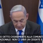 Gaza, Netanyahu: “Nessun cessate il fuoco fino al ritorno degli ostaggi”