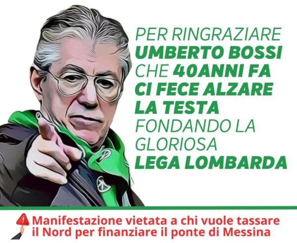 Lega, ‘Patto per il Nord’ sabato a Gemonio per “ringraziare Bossi”