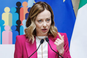 Giorgia Meloni al convegno 'Per una Europa più giovane'