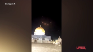 Israele, missili e droni iraniani sorvolano la Moschea al-Aqsa a Gerusalemme