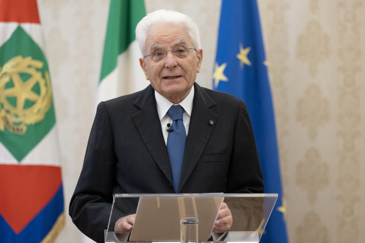 Medioriente, Mattarella: “Rischio che conflitto si allarghi, due Stati unica soluzione”
