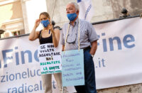Roma, protesta dell'Associazione Luca Coscioni contro l'inerzia legislativa per l'eutanasia legale