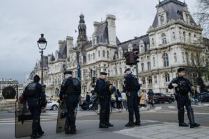 Raduno contro la violenza della polizia a Sainte-Soline a Parigi