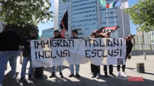 Milano, presidio di Forza Nuova contro la “sostituzione etnica”