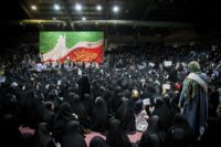 DONNE IRANIANE AD UNA MANIFESTAZIONE A TEHRAN