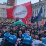 25 Aprile, tensioni a fiaccolata Torino con manifestanti pro-Palestina