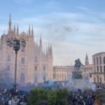 Festa Inter, cresce l’attesa in piazza Duomo: le immagini dall’alto