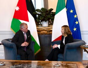 Il Presidente del Consiglio Giorgia Meloni incontra il Re di Giordania Abdullah II