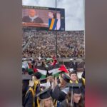 Michigan, attivisti pro-Palestina interrompono la cerimonia di laurea