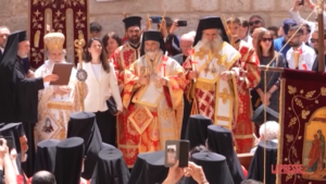 Gerusalemme, le celebrazioni della Pasqua ortodossa nella Chiesa del Santo Sepolcro