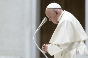 Vaticano, Papa Francesco durante l'udienza generale del mercoledì