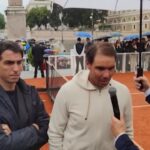 Internazionali d’Italia, salta esibizione Nadal in Piazza del Popolo: solo foto e autografi sotto la pioggia