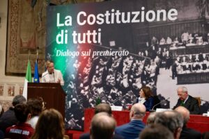 Giorgia Meloni al convegno La Costituzione di tutti, dialogo sul Premierato