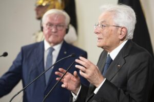 Mattarella e Frank-Walter Steinmeier incontro con la stampa