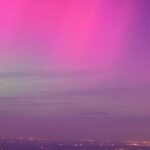 Aurora boreale in Germania, lo spettacolo del cielo rosa
