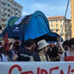 Milano, corteo pro-Palestina degli studenti del Politecnico