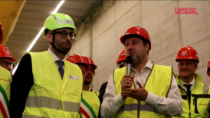 Salvini visita cantiere Tav nel veronese: “Italia ha bisogno di infrastrutture più moderne”