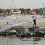 Croazia, maxi incendio in porto turistico: 22 barche distrutte