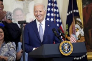 Il Presidente Joe Biden all\'evento WNBA a Las Vegas