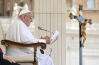 Papa Francesco all'udienza del mercoledì