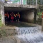 Maltempo, le operazioni di ricerca dell’uomo caduto in un torrente a Cantù
