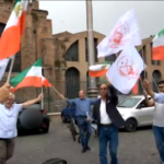 Roma, i rifugiati iraniani ballano per la morte di Raisi