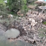 Ucraina, raid russo su Kharkiv: la devastazione ripresa dal drone