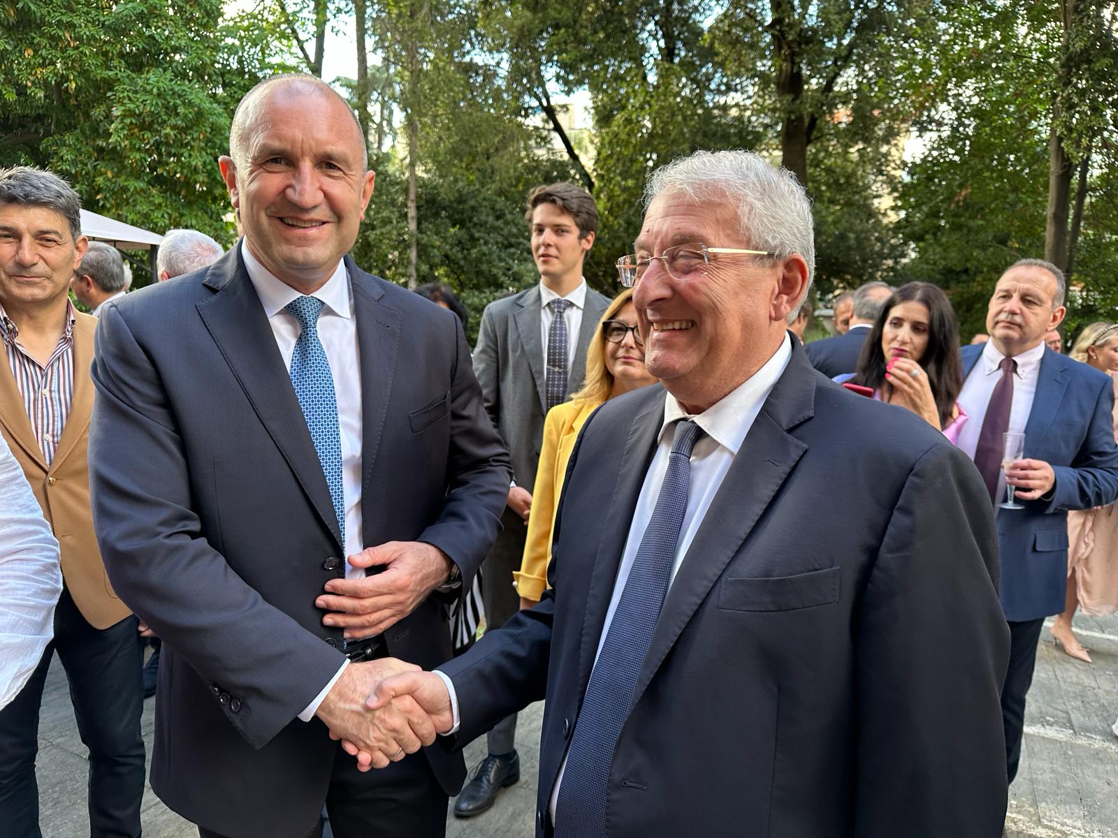 Diamante, il sindaco Magorno incontra il presidente bulgaro Radev Diamante, il sindaco Magorno incontra il presidente bulgaro Radev