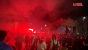 Atalanta, esplode la gioia a Bergamo per la vittoria in Europa League
