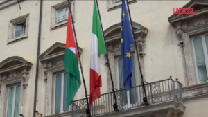 Governo, bandiera palestinese a Palazzo Chigi per la visita del premier Mustafa