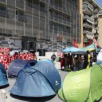 Roma, protesta dei movimenti per la casa: in tenda alla Garbatella