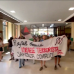 Palestina, corteo studenti a La Sapienza: “Israele fermi le bombe”