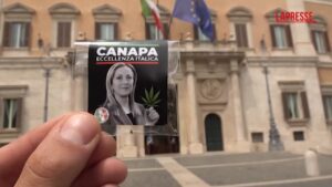 Roma, +Europa e Meglio Legale distribuiscono cannabis light a Montecitorio