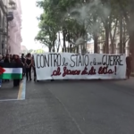 Torino, corteo anarchico sfila per le strade della città