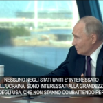 Ucraina, Putin: “Usa combattono per la loro leadership, non per Kiev”