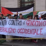 Roma, protesta pro Palestina davanti all’ambasciata Usa