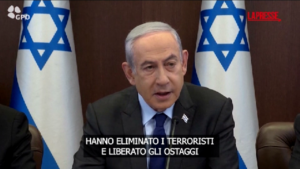 Israele, Netanyahu dopo la liberazione degli ostaggi: “Fidatevi dei nostri combattenti, sono i migliori”