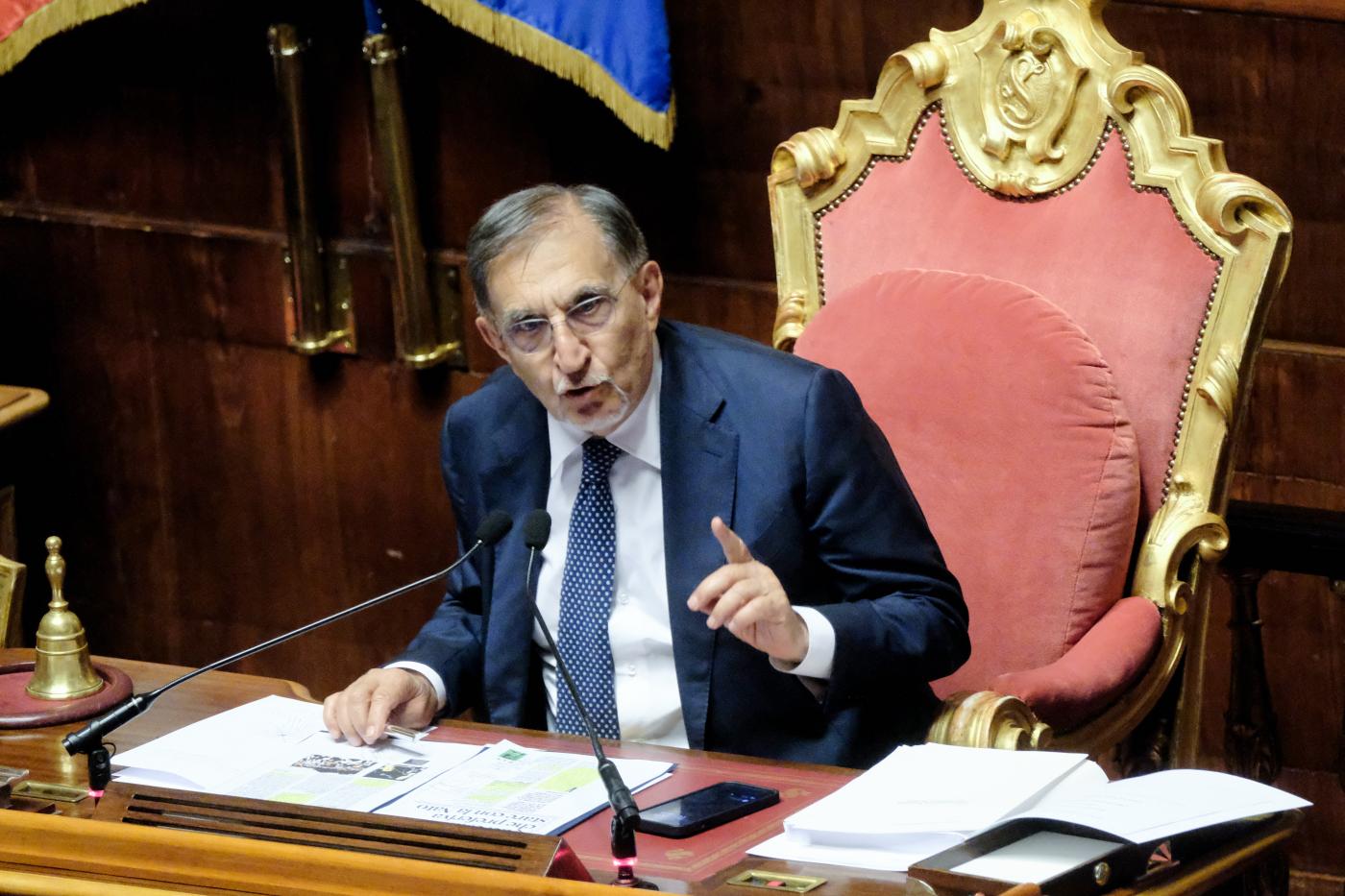 Camera, La Russa sulla rissa in Aula: “Non do colpe, ma sembra harakiri durante G7”