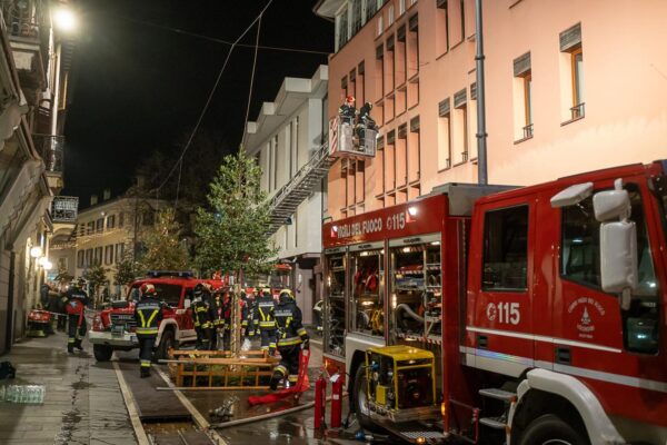 Incendio Levico Via Dante