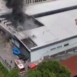 Firenze, fiamme in un centro commerciale a Sesto Fiorentino