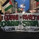Torino, corteo studentesco pro Palestina: imbrattato il Rettorato dell’Università