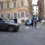 Meloni arriva alla cena del G30 organizzato da Bankitalia a Roma