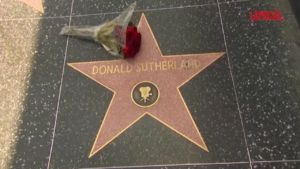 Morte Donald Sutherland, fiori sulla stella della Walk of Fame