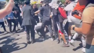 Los Angeles, manifestazione pro Palestina davanti a sinagoga: scontri