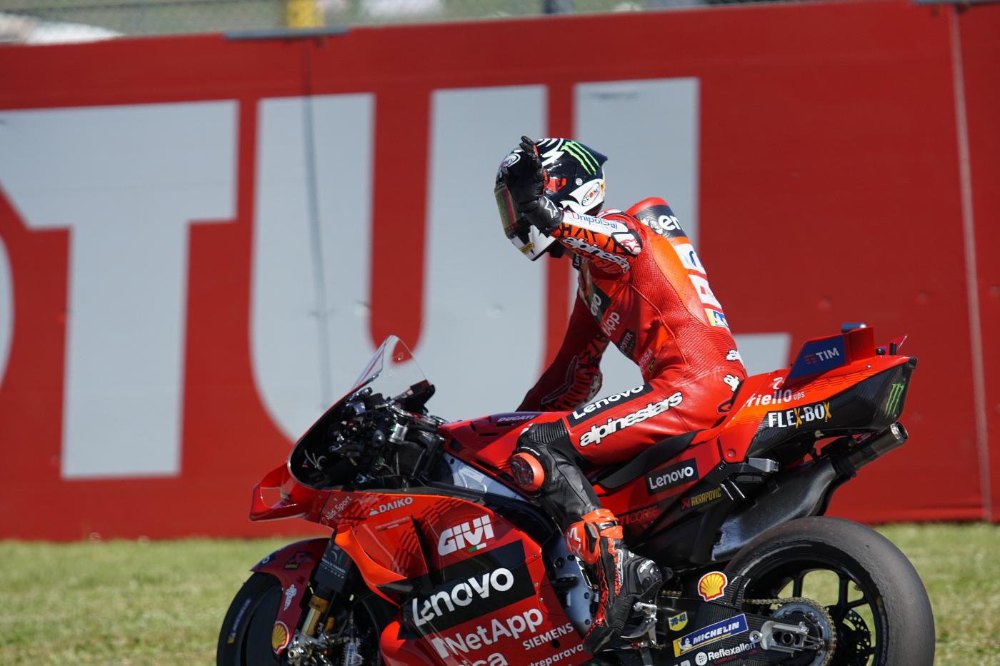Gp Olanda, pole Bagnaia davanti a Martin e Vinales
