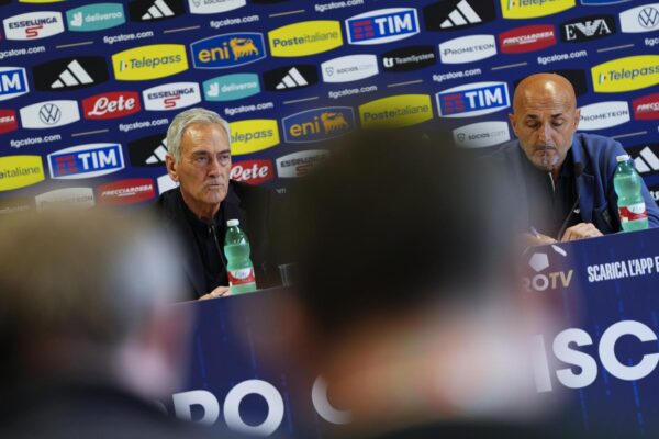 Press conference of Gabriele Gravina and Luciano Spalletti - Uefa Euro 2024 Germany .