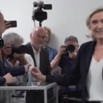 Elezioni Francia, Marine Le Pen vota a Henin-Beaumont