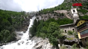 Maltempo in Piemonte, a Noasca la cascata fa ancora paura