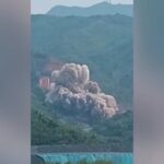 Cina, razzo lanciato per errore: il video dello schianto